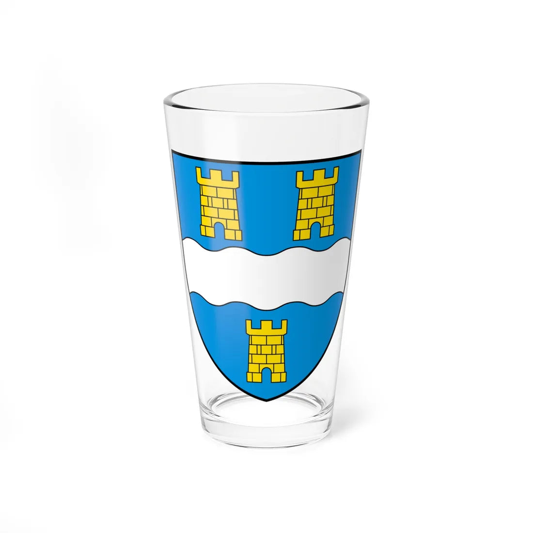 CHE Dardagny COA (Switzerland) (Coat of Arms) Pint Glass 16oz - Go Mug Yourself