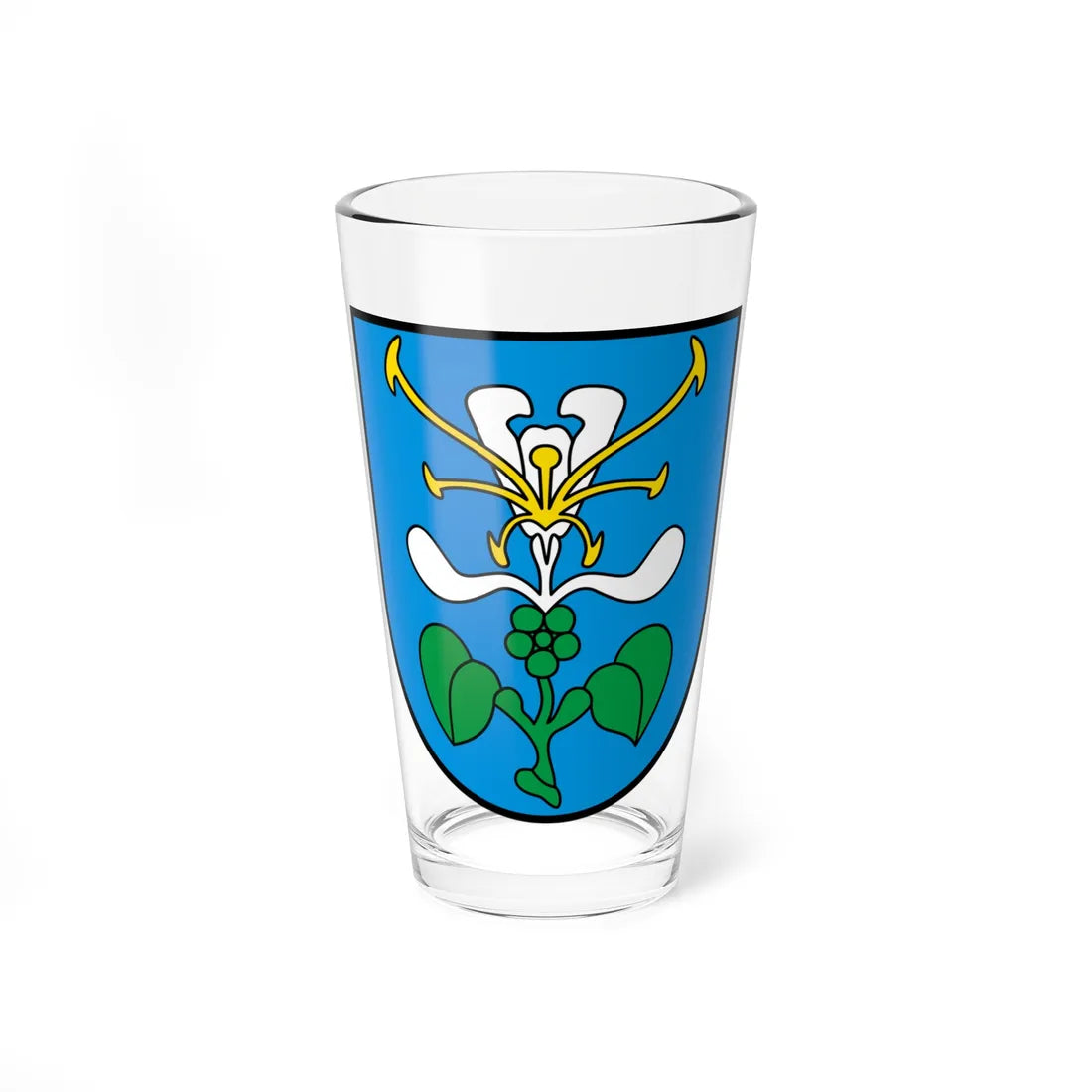 CHE Dierikon COA (Switzerland) (Coat of Arms) Pint Glass 16oz 16oz - Go Mug Yourself