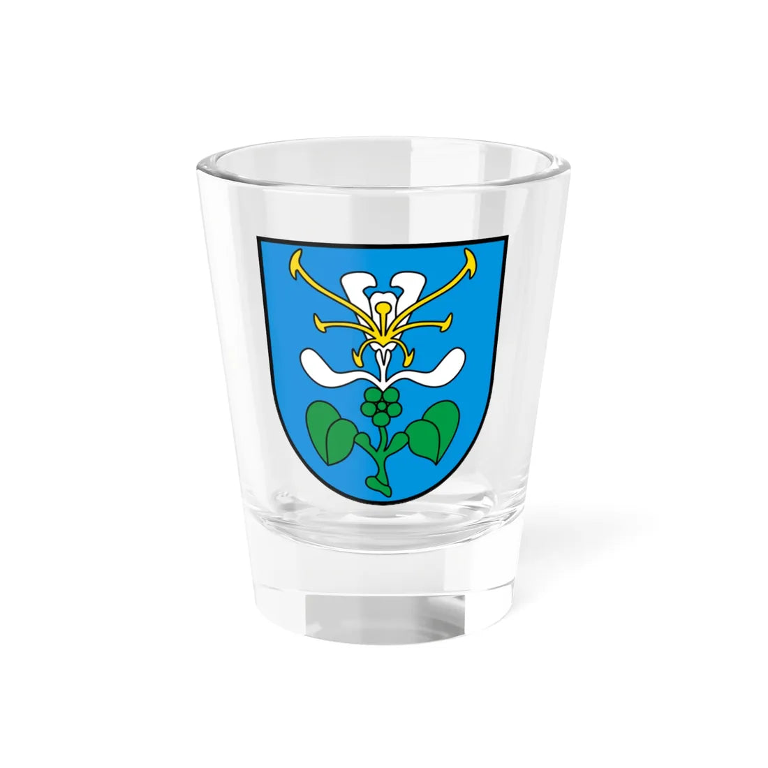 CHE Dierikon COA (Switzerland) (Coat of Arms) Shot Glass 1.5oz 1.5oz - Go Mug Yourself