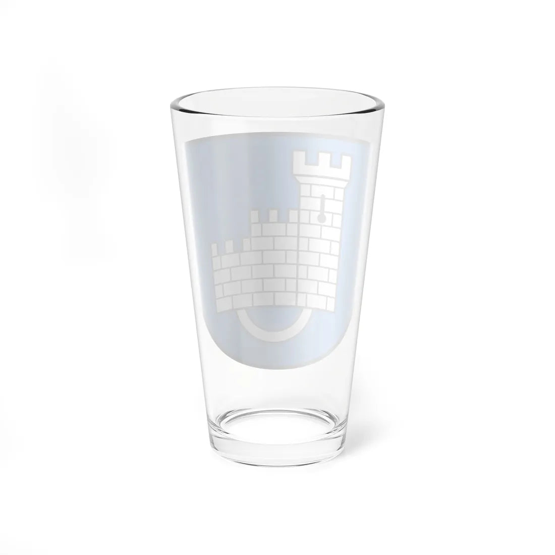 CHE District de la Sarine COA (Switzerland) (Coat of Arms) Pint Glass 16oz - Go Mug Yourself
