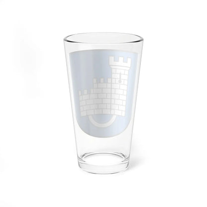 CHE District de la Sarine COA (Switzerland) (Coat of Arms) Pint Glass 16oz - Go Mug Yourself