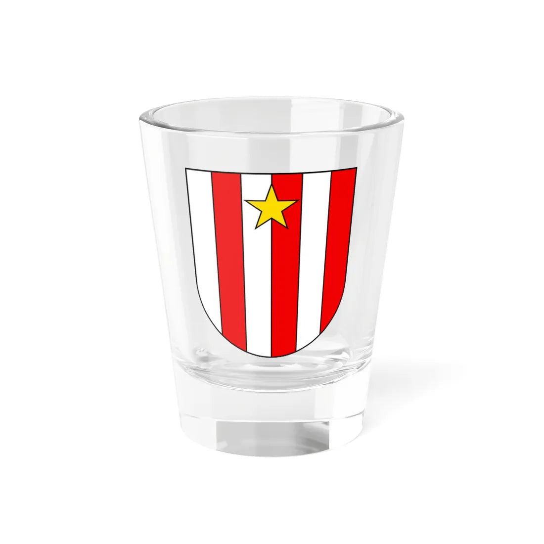 CHE Echarlens COA (Switzerland) (Coat of Arms) Shot Glass 1.5oz 1.5oz - Go Mug Yourself