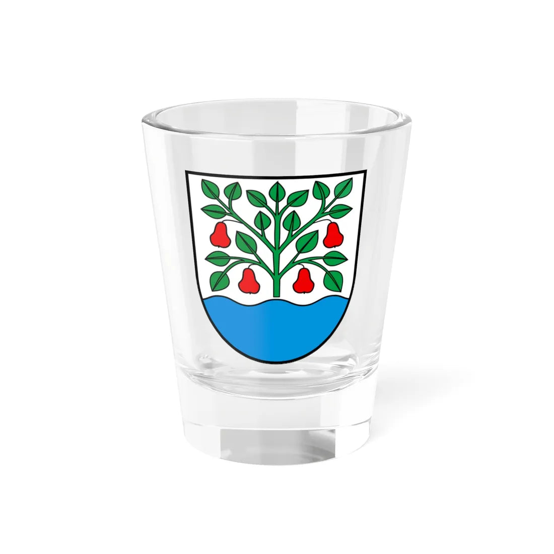 CHE Egnach COA (Switzerland) (Coat of Arms) Shot Glass 1.5oz 1.5oz - Go Mug Yourself