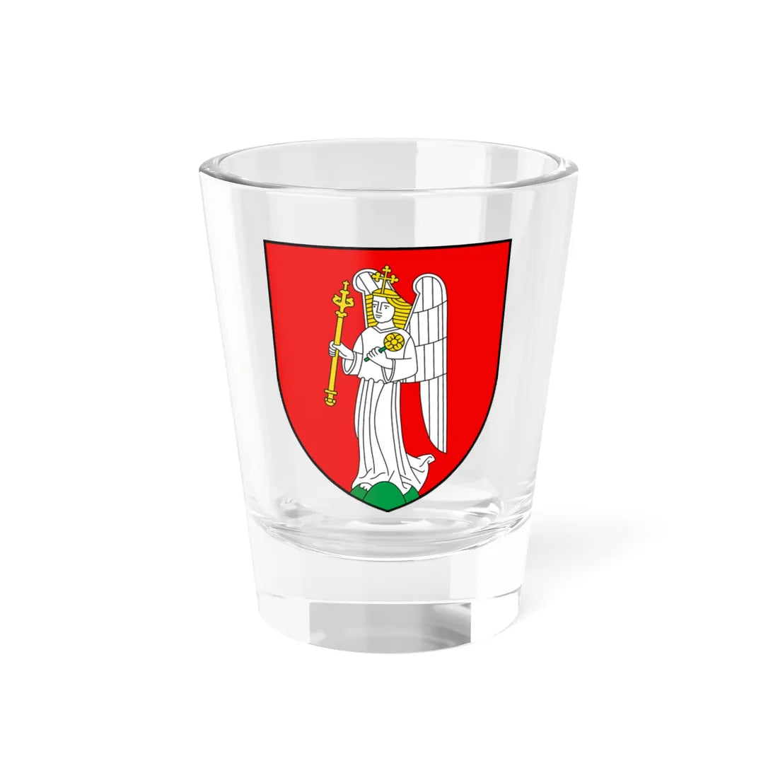 CHE Engelberg COA (Switzerland) (Coat of Arms) Shot Glass 1.5oz 1.5oz - Go Mug Yourself
