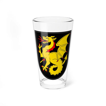 CHE Ennetmoos COA (Switzerland) (Coat of Arms) Pint Glass 16oz 16oz - Go Mug Yourself