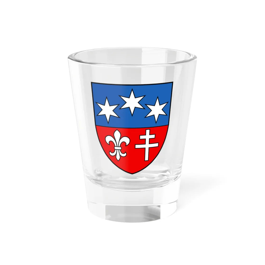 CHE Ergisch COA (Switzerland) (Coat of Arms) Shot Glass 1.5oz 1.5oz - Go Mug Yourself