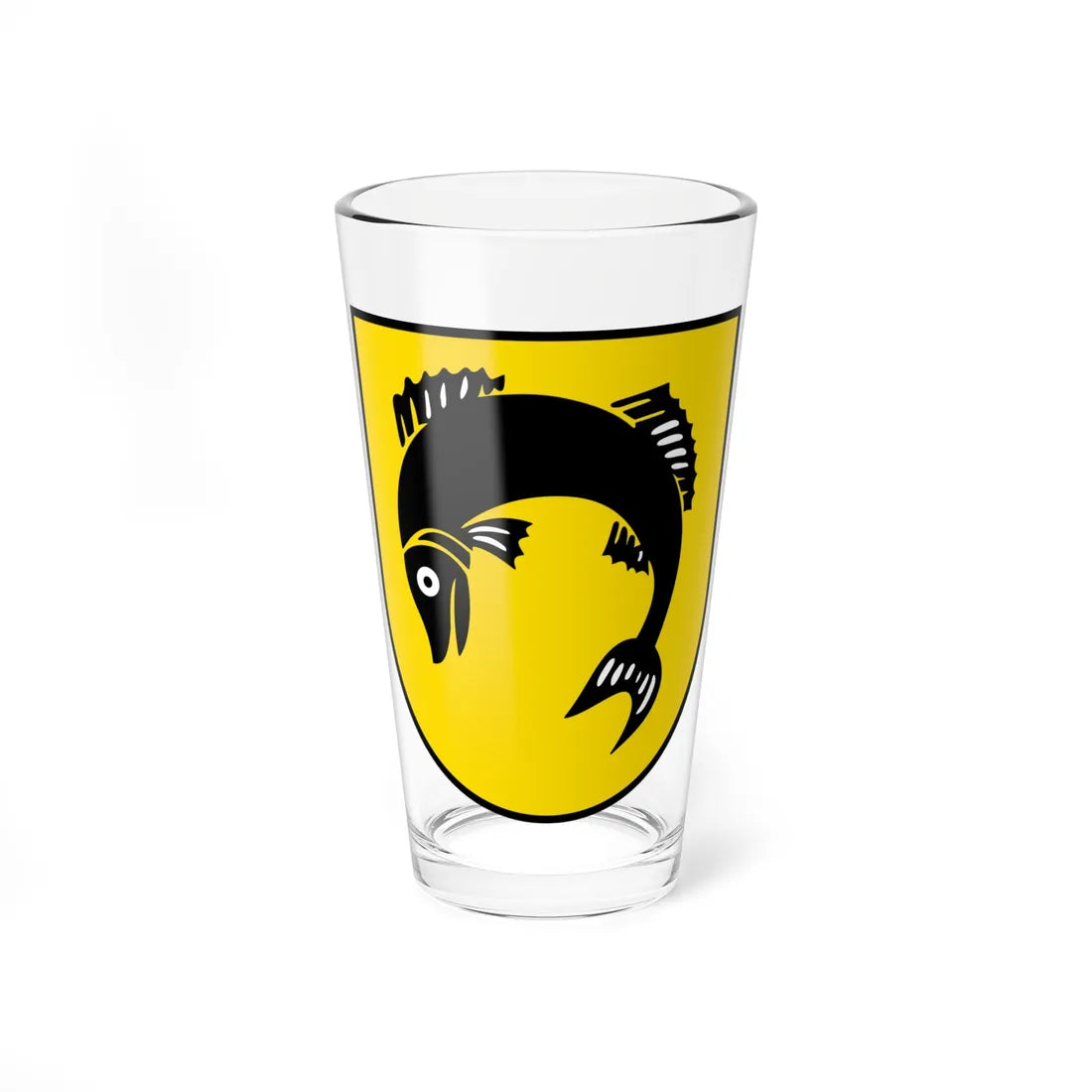 CHE Fischbach LU COA (Switzerland) (Coat of Arms) Pint Glass 16oz 16oz - Go Mug Yourself