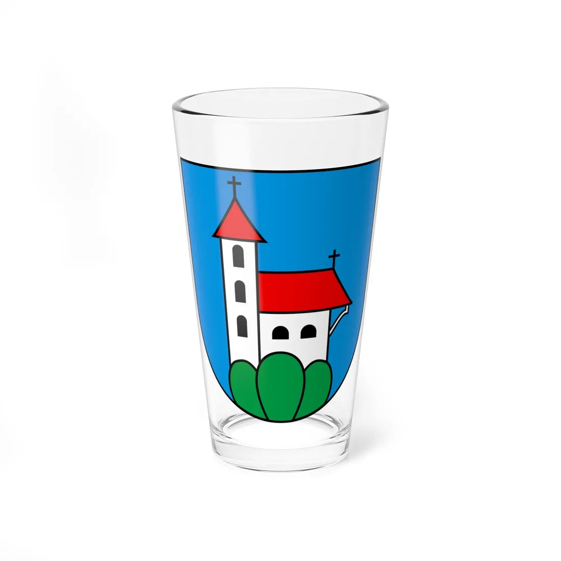 CHE Fluehli COA (Switzerland) (Coat of Arms) Pint Glass 16oz 16oz - Go Mug Yourself