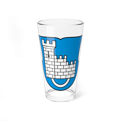 CHE Fribourg COA Var (Switzerland) (Coat of Arms) Pint Glass 16oz 16oz - Go Mug Yourself