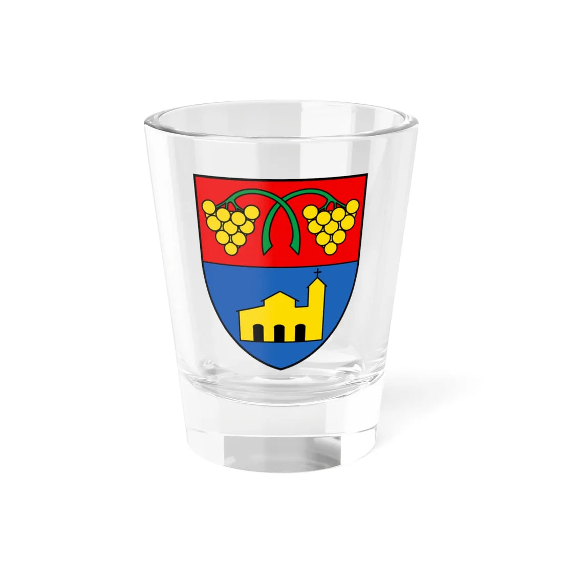 CHE Fully COA (Switzerland) (Coat of Arms) Shot Glass 1.5oz 1.5oz - Go Mug Yourself