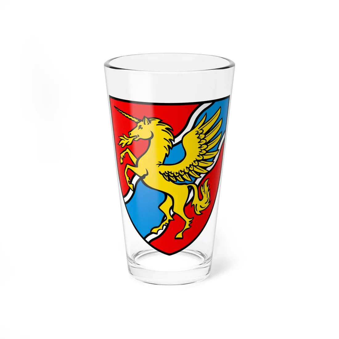 CHE Gachnang COA (Switzerland) (Coat of Arms) Pint Glass 16oz 16oz - Go Mug Yourself