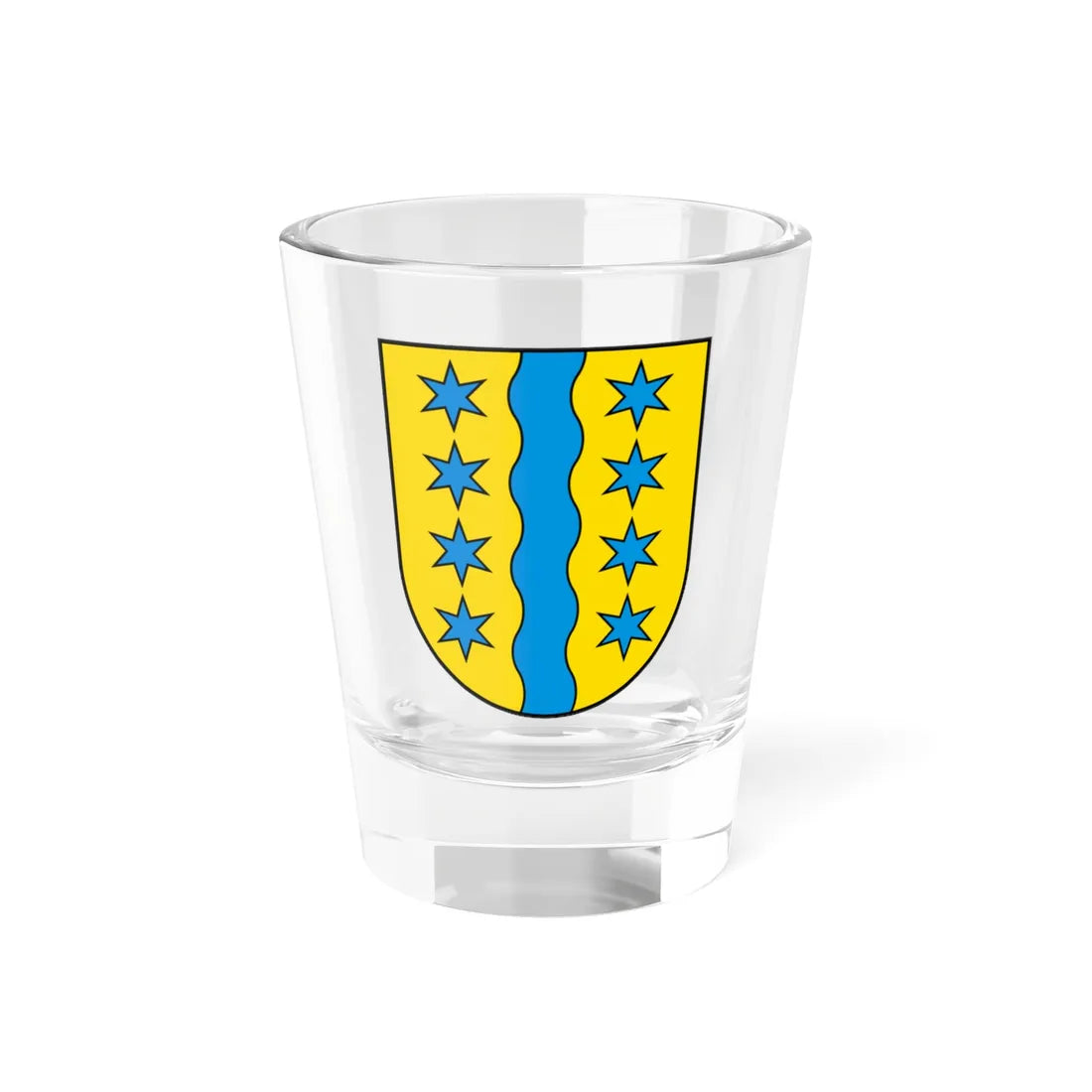 CHE Glarus Nord COA (Switzerland) (Coat of Arms) Shot Glass 1.5oz 1.5oz - Go Mug Yourself