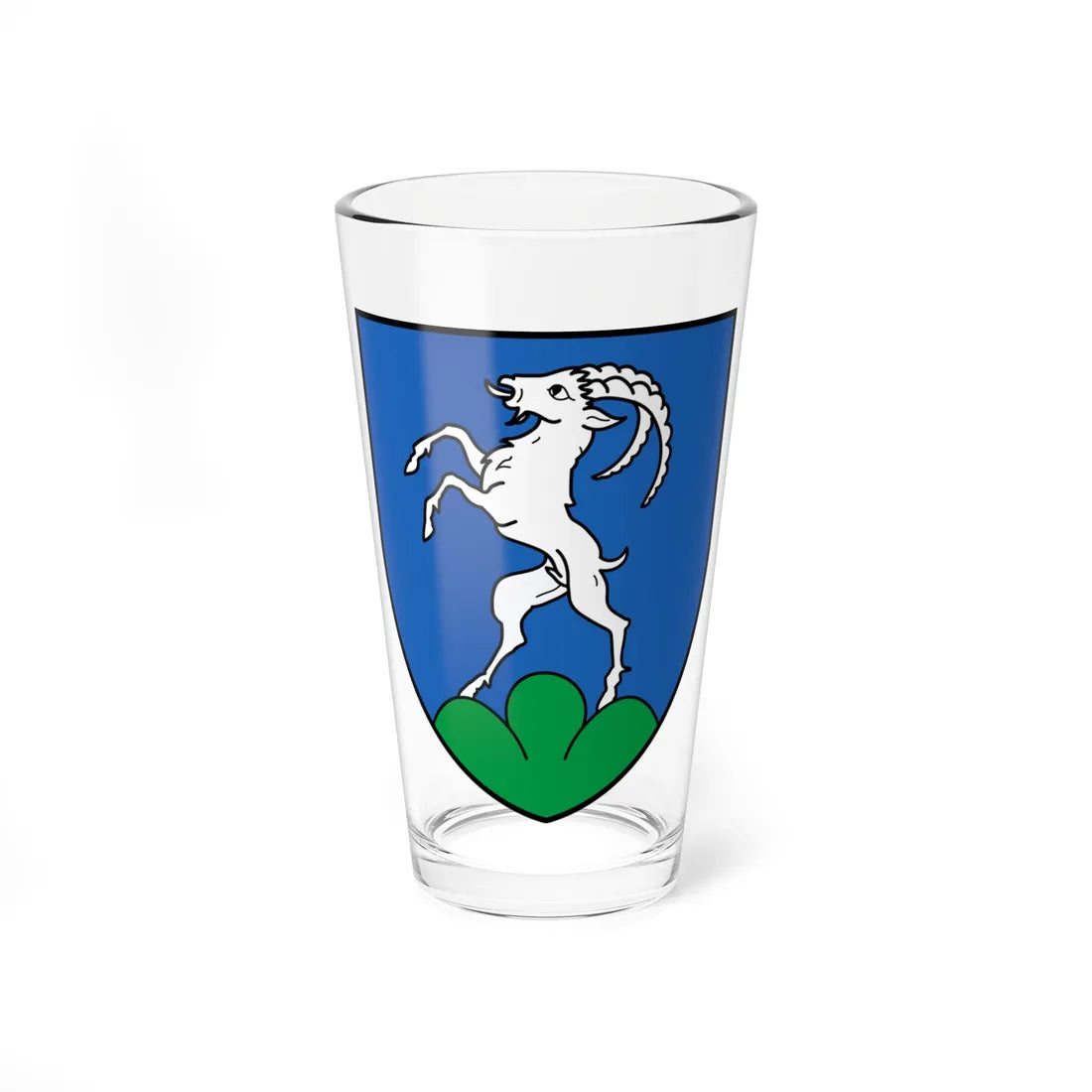 CHE Grône COA (Switzerland) (Coat of Arms) Pint Glass 16oz 16oz - Go Mug Yourself