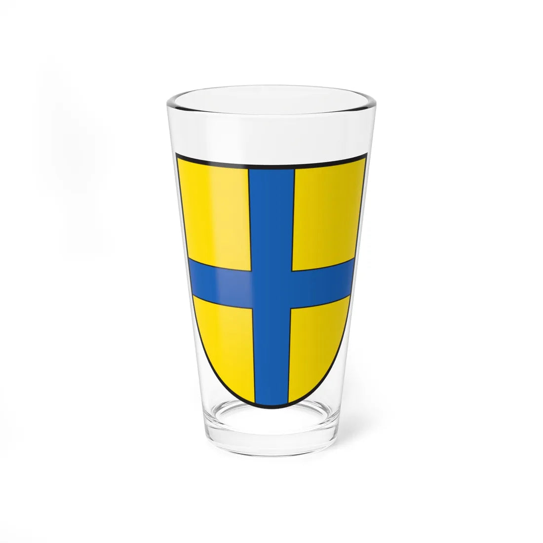 CHE Grüsch COA (Switzerland) (Coat of Arms) Pint Glass 16oz 16oz - Go Mug Yourself