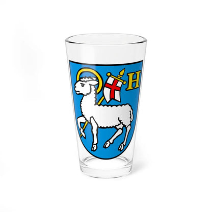 CHE Hergiswil bei Willisau COA (Switzerland) (Coat of Arms) Pint Glass 16oz 16oz - Go Mug Yourself