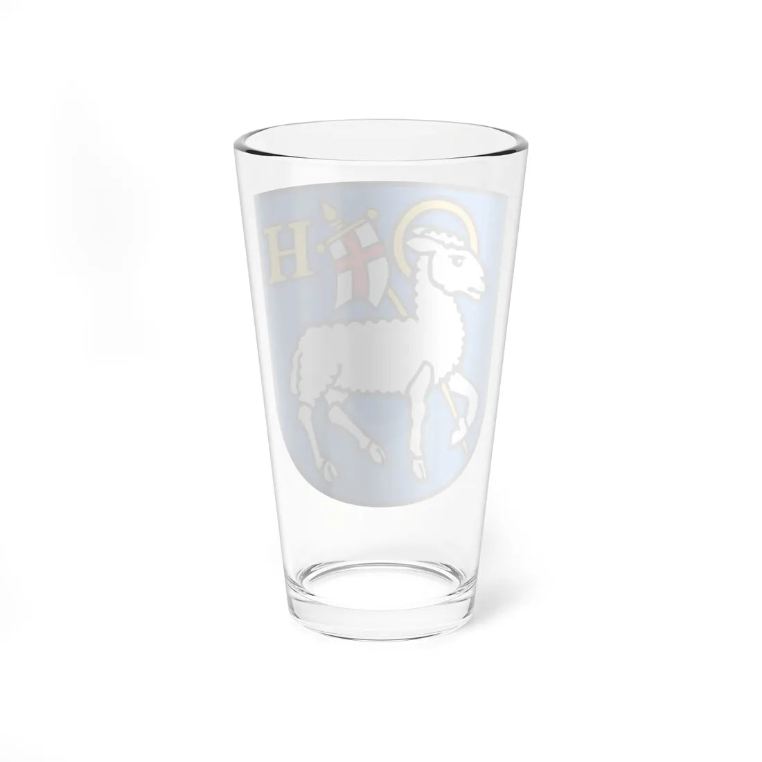 CHE Hergiswil bei Willisau COA (Switzerland) (Coat of Arms) Pint Glass 16oz - Go Mug Yourself
