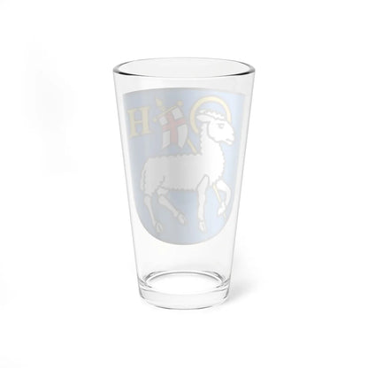 CHE Hergiswil bei Willisau COA (Switzerland) (Coat of Arms) Pint Glass 16oz - Go Mug Yourself