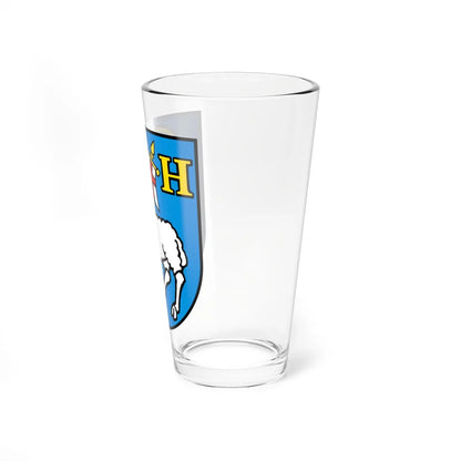 CHE Hergiswil bei Willisau COA (Switzerland) (Coat of Arms) Pint Glass 16oz - Go Mug Yourself