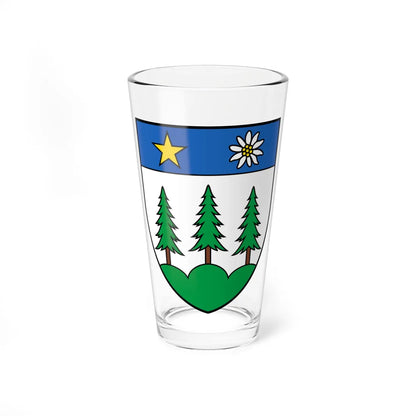 CHE Icogne COA (Switzerland) (Coat of Arms) Pint Glass 16oz 16oz - Go Mug Yourself