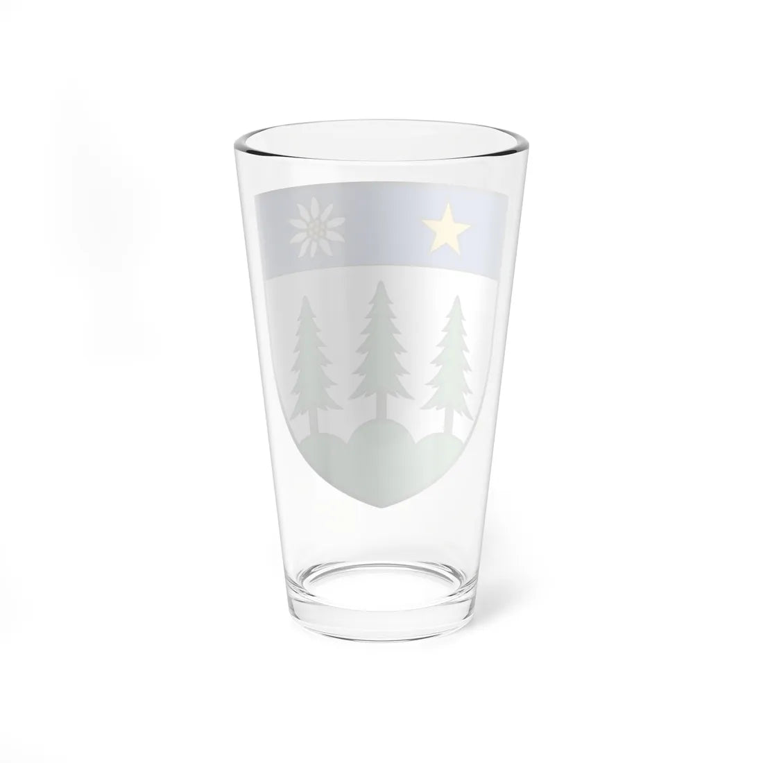CHE Icogne COA (Switzerland) (Coat of Arms) Pint Glass 16oz - Go Mug Yourself