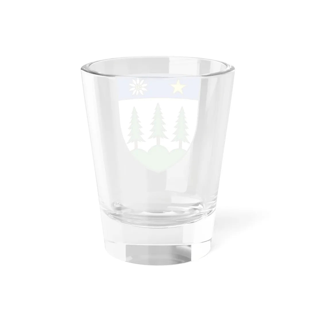 CHE Icogne COA (Switzerland) (Coat of Arms) Shot Glass 1.5oz - Go Mug Yourself