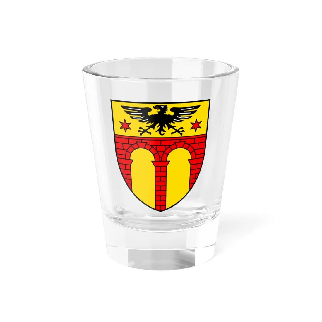 CHE Inden COA (Switzerland) (Coat of Arms) Shot Glass 1.5oz 1.5oz - Go Mug Yourself