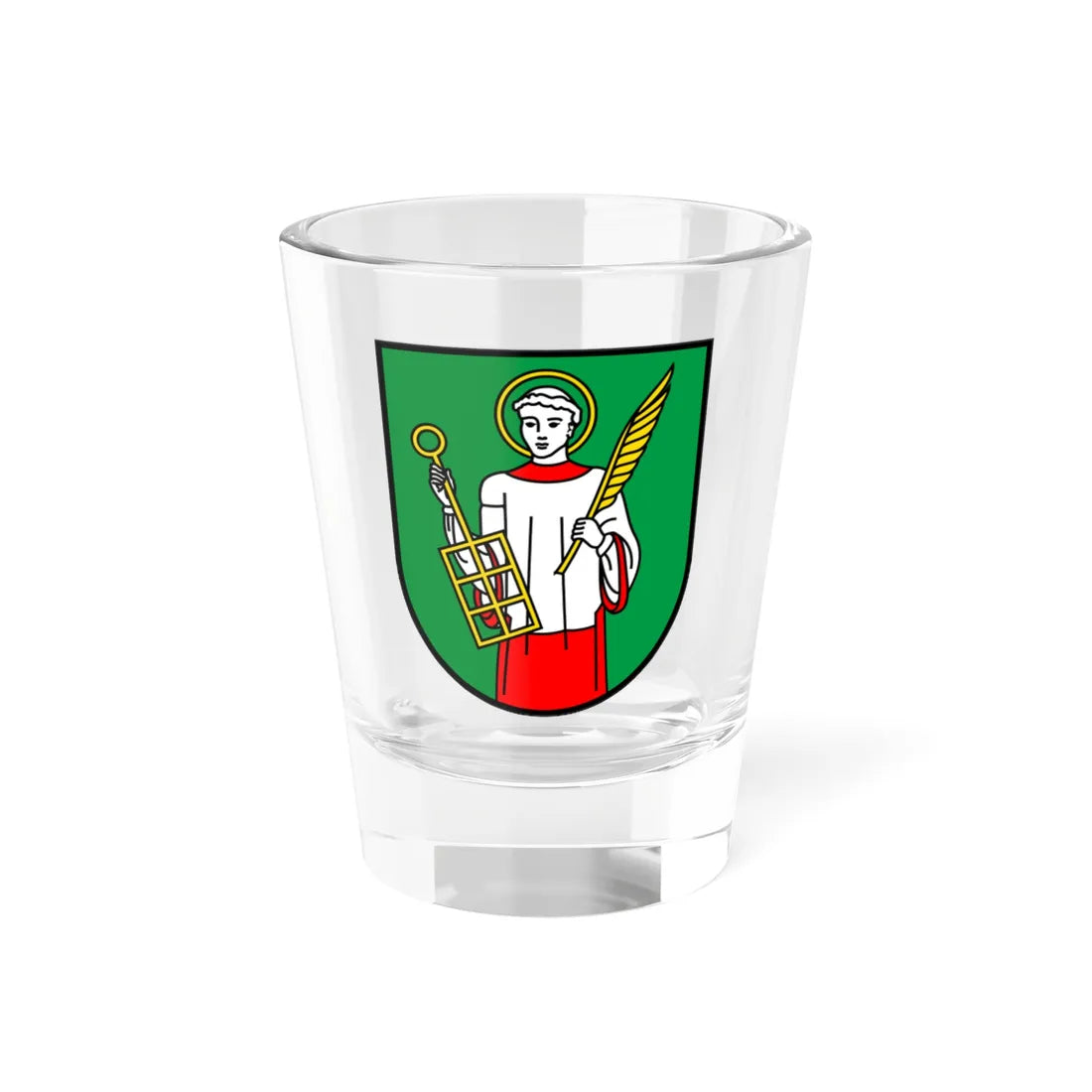 CHE Isone COA (Switzerland) (Coat of Arms) Shot Glass 1.5oz 1.5oz - Go Mug Yourself