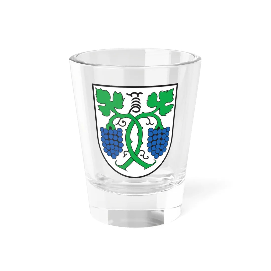 CHE Jenins COA (Switzerland) (Coat of Arms) Shot Glass 1.5oz 1.5oz - Go Mug Yourself