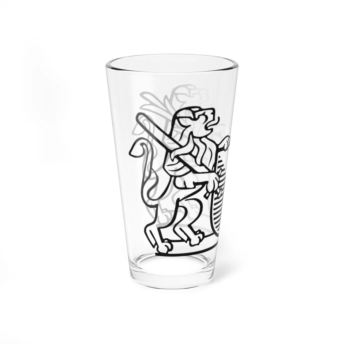 CHE Kanton Zürich Logo (Switzerland) (Coat of Arms) Pint Glass 16oz - Go Mug Yourself