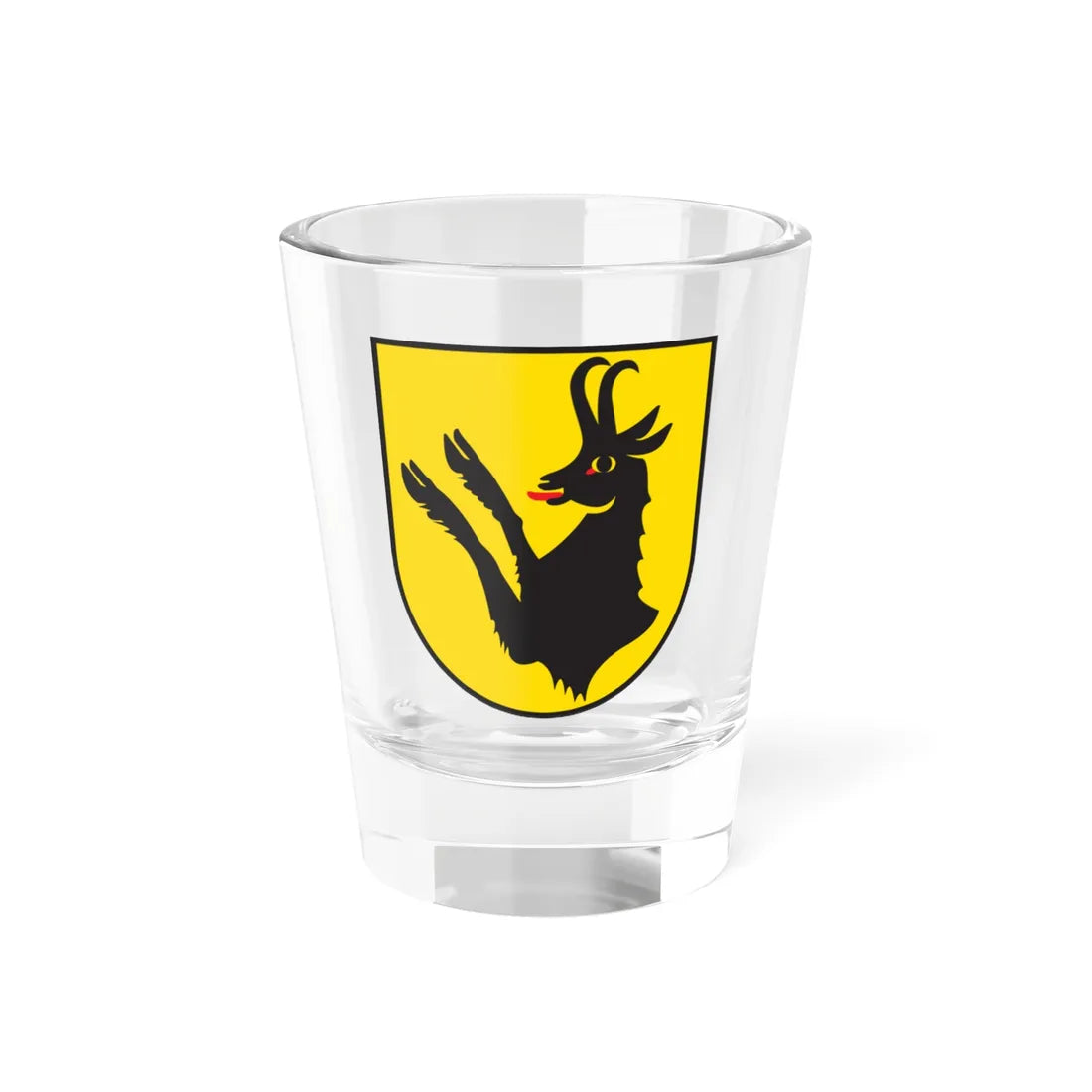 CHE Küblis COA (Switzerland) (Coat of Arms) Shot Glass 1.5oz 1.5oz - Go Mug Yourself
