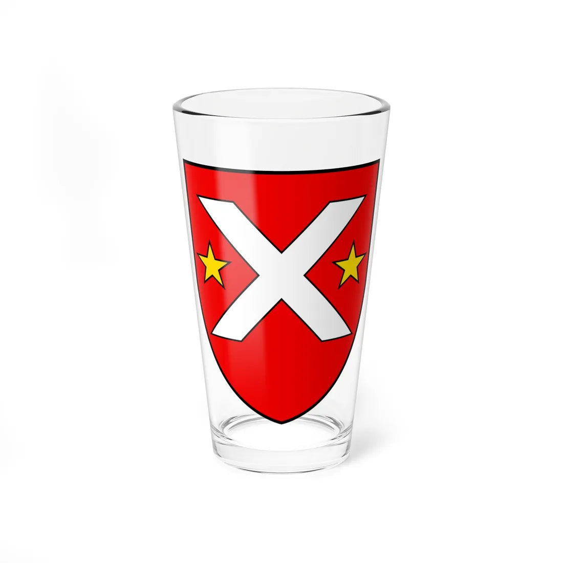 CHE Kippel COA (Switzerland) (Coat of Arms) Pint Glass 16oz 16oz - Go Mug Yourself