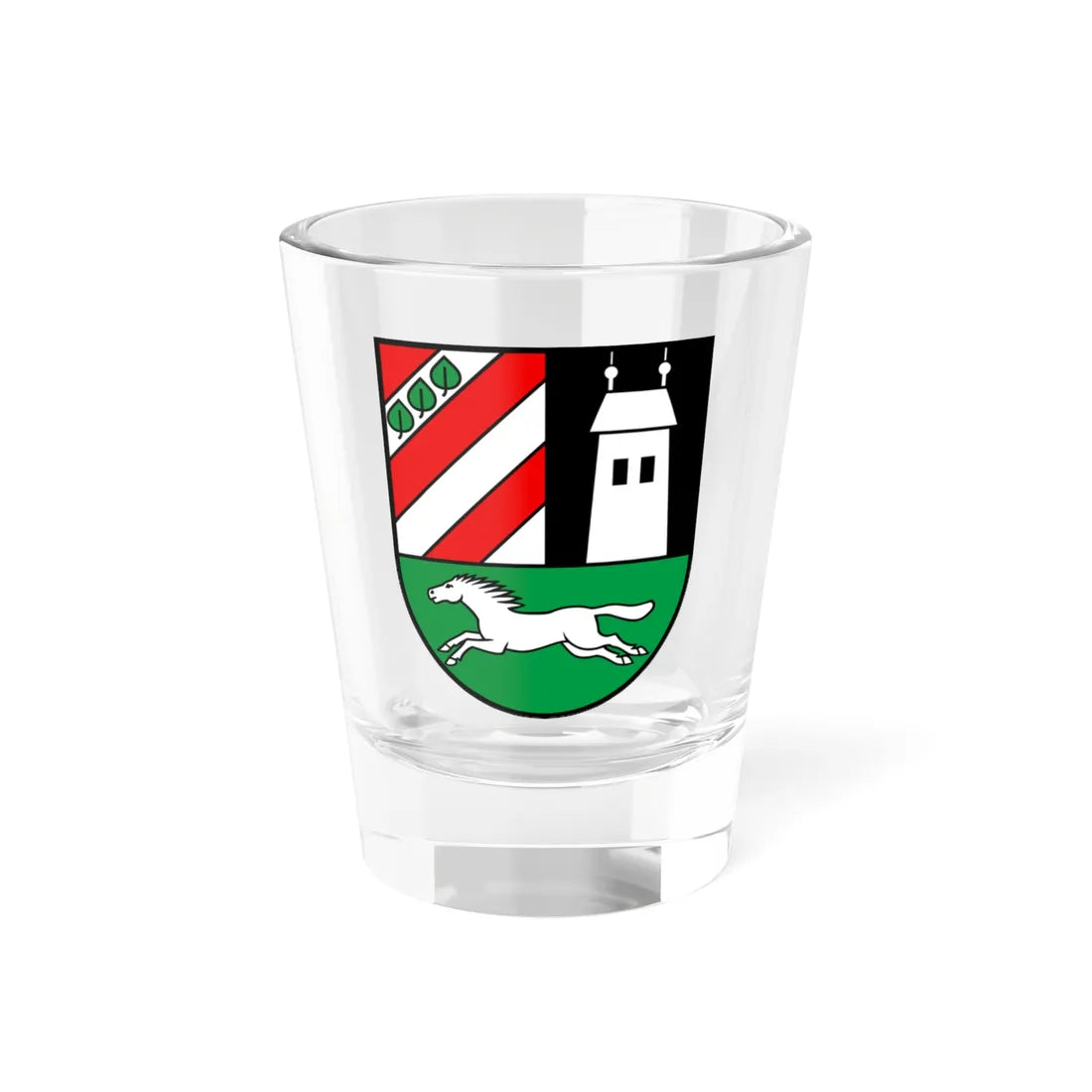CHE Kriegstetten SO COA (Switzerland) (Coat of Arms) Shot Glass 1.5oz 1.5oz - Go Mug Yourself