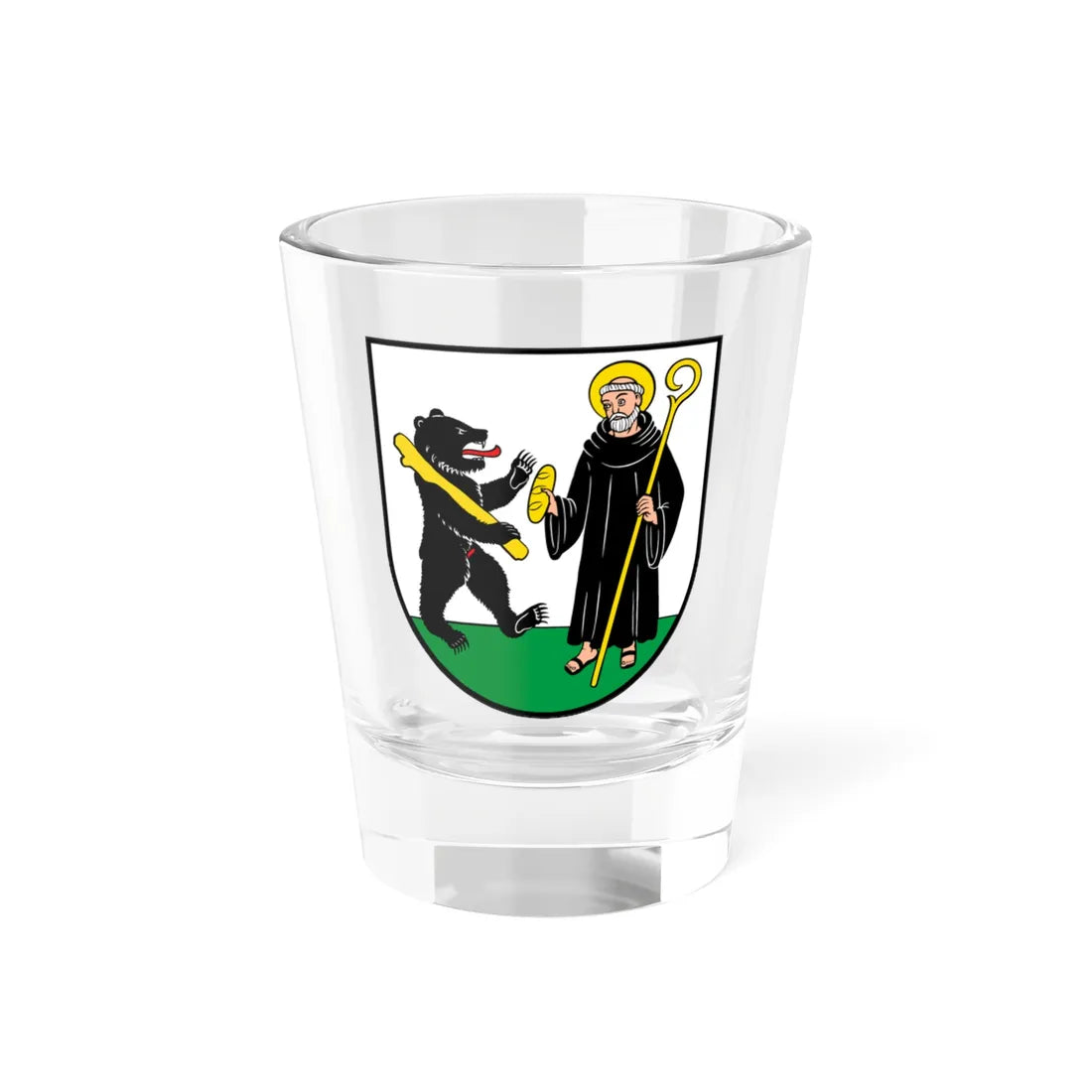 CHE Kriens COA (Switzerland) (Coat of Arms) Shot Glass 1.5oz 1.5oz - Go Mug Yourself