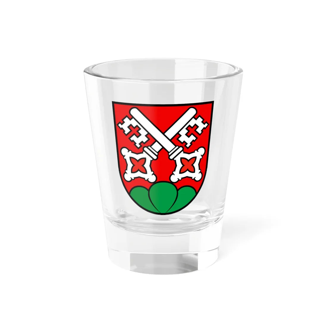 CHE La Neuveville District COA (Switzerland) (Coat of Arms) Shot Glass 1.5oz 1.5oz - Go Mug Yourself