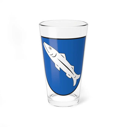 CHE Laax COA (Switzerland) (Coat of Arms) Pint Glass 16oz 16oz - Go Mug Yourself