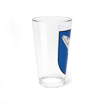 CHE Laax COA (Switzerland) (Coat of Arms) Pint Glass 16oz - Go Mug Yourself