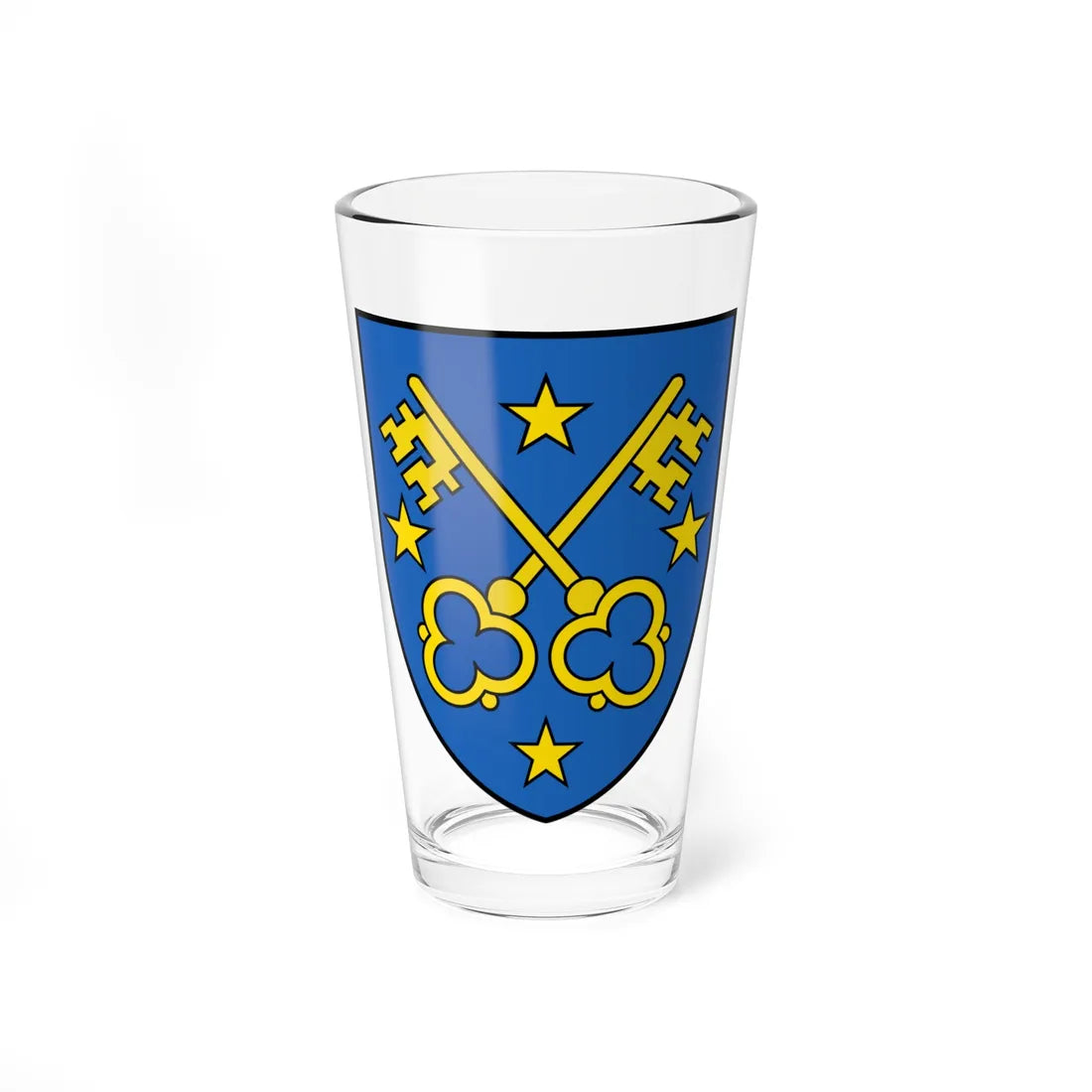 CHE Lens COA (Switzerland) (Coat of Arms) Pint Glass 16oz 16oz - Go Mug Yourself