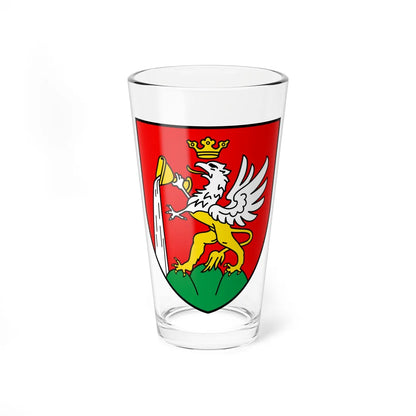CHE Leukerbad COA (Switzerland) (Coat of Arms) Pint Glass 16oz 16oz - Go Mug Yourself