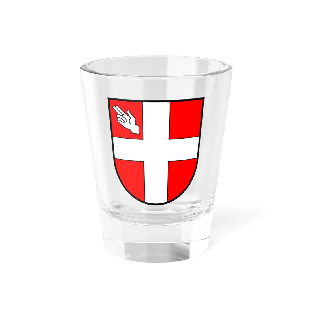 CHE Leventina COA (Switzerland) (Coat of Arms) Shot Glass 1.5oz 1.5oz - Go Mug Yourself