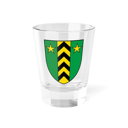 CHE Leytron COA (Switzerland) (Coat of Arms) Shot Glass 1.5oz 1.5oz - Go Mug Yourself