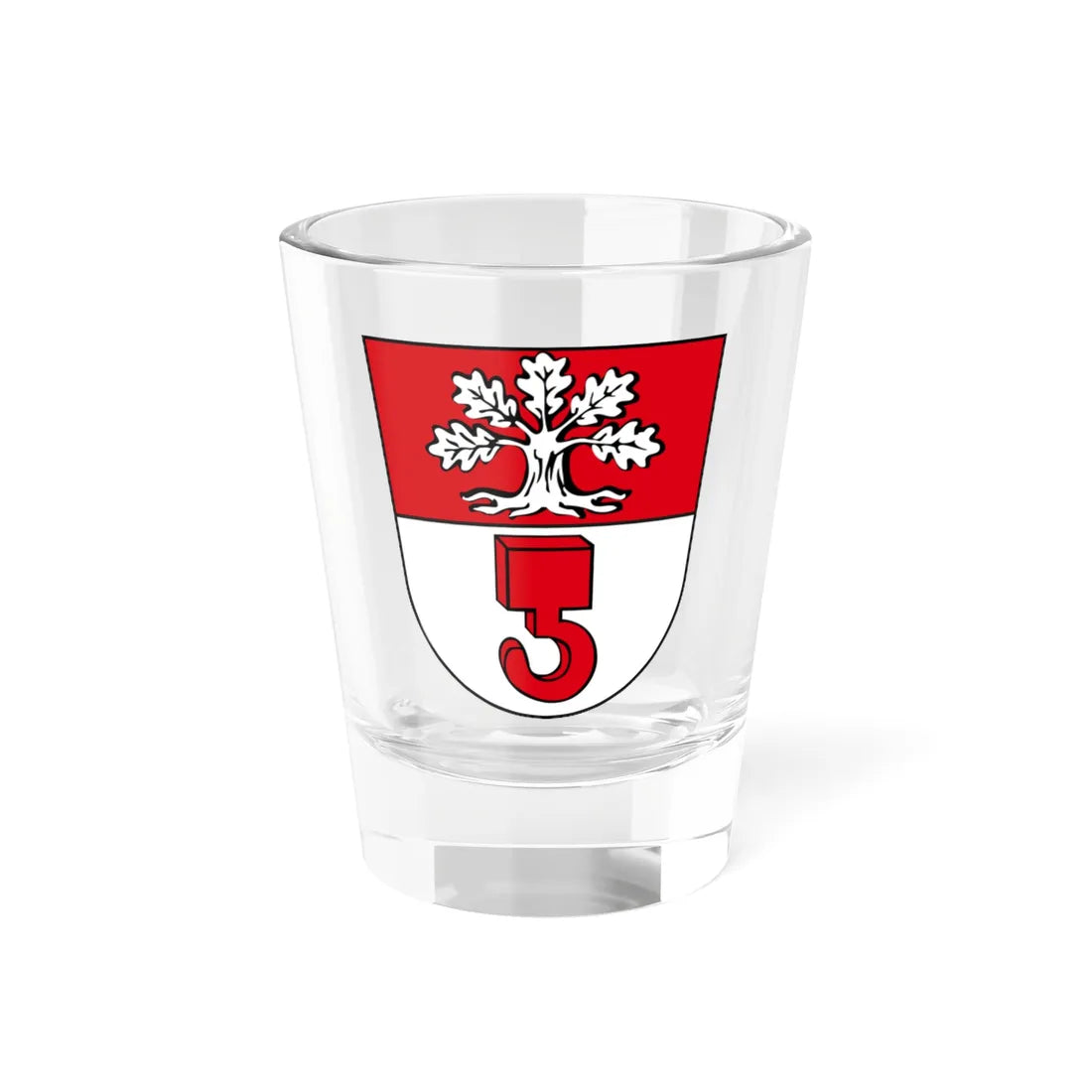 CHE Lohn-Ammannsegg COA (Switzerland) (Coat of Arms) Shot Glass 1.5oz 1.5oz - Go Mug Yourself