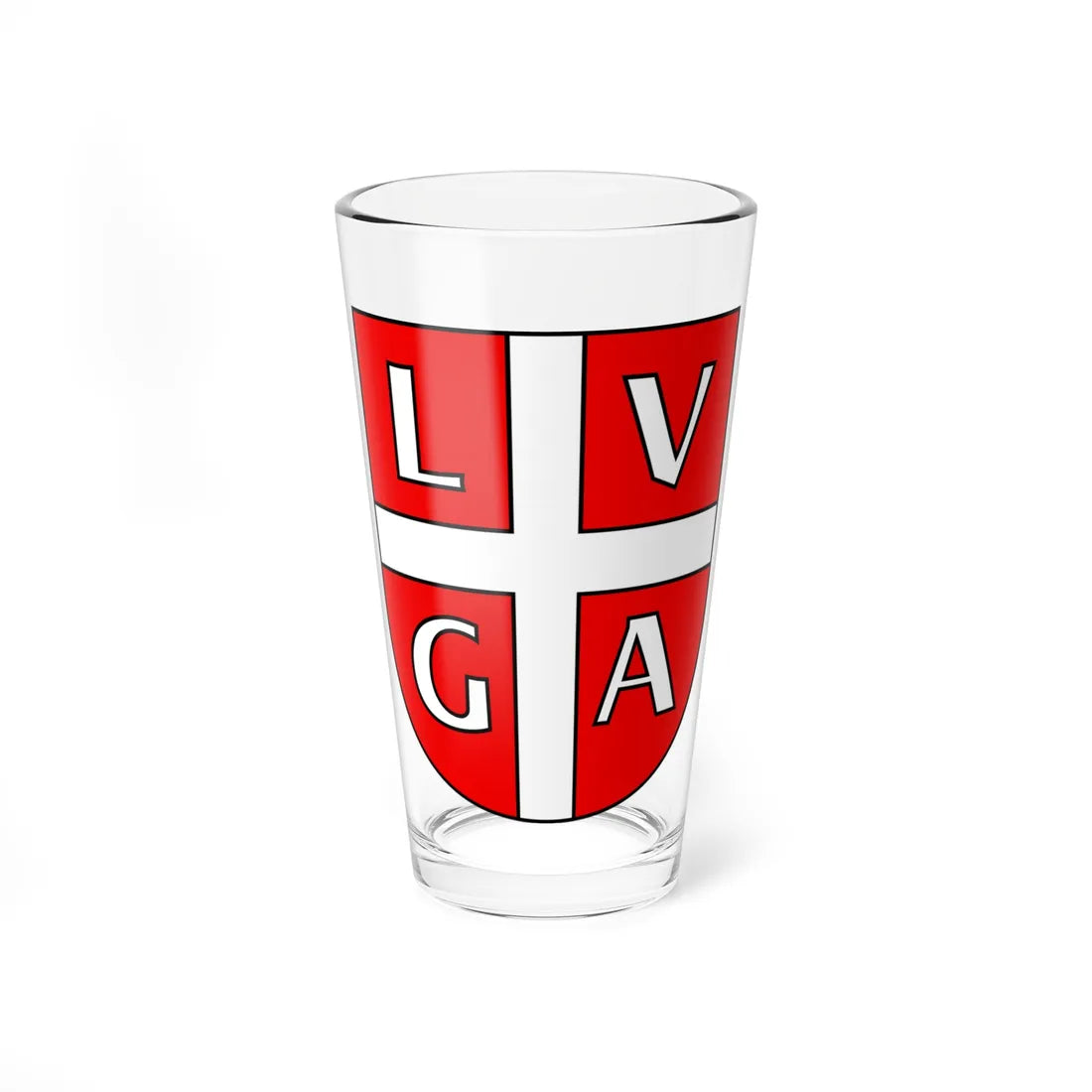 CHE Lugano COA (Switzerland) (Coat of Arms) Pint Glass 16oz 16oz - Go Mug Yourself