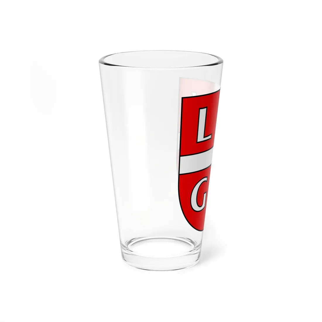 CHE Lugano COA (Switzerland) (Coat of Arms) Pint Glass 16oz - Go Mug Yourself