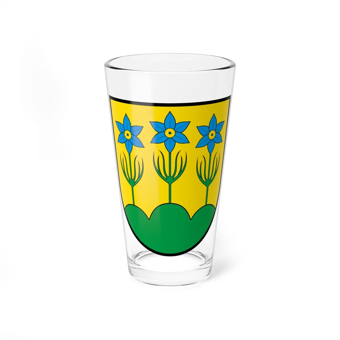 CHE Mellstorf COA proposal 1 (Switzerland) (Coat of Arms) Pint Glass 16oz 16oz - Go Mug Yourself