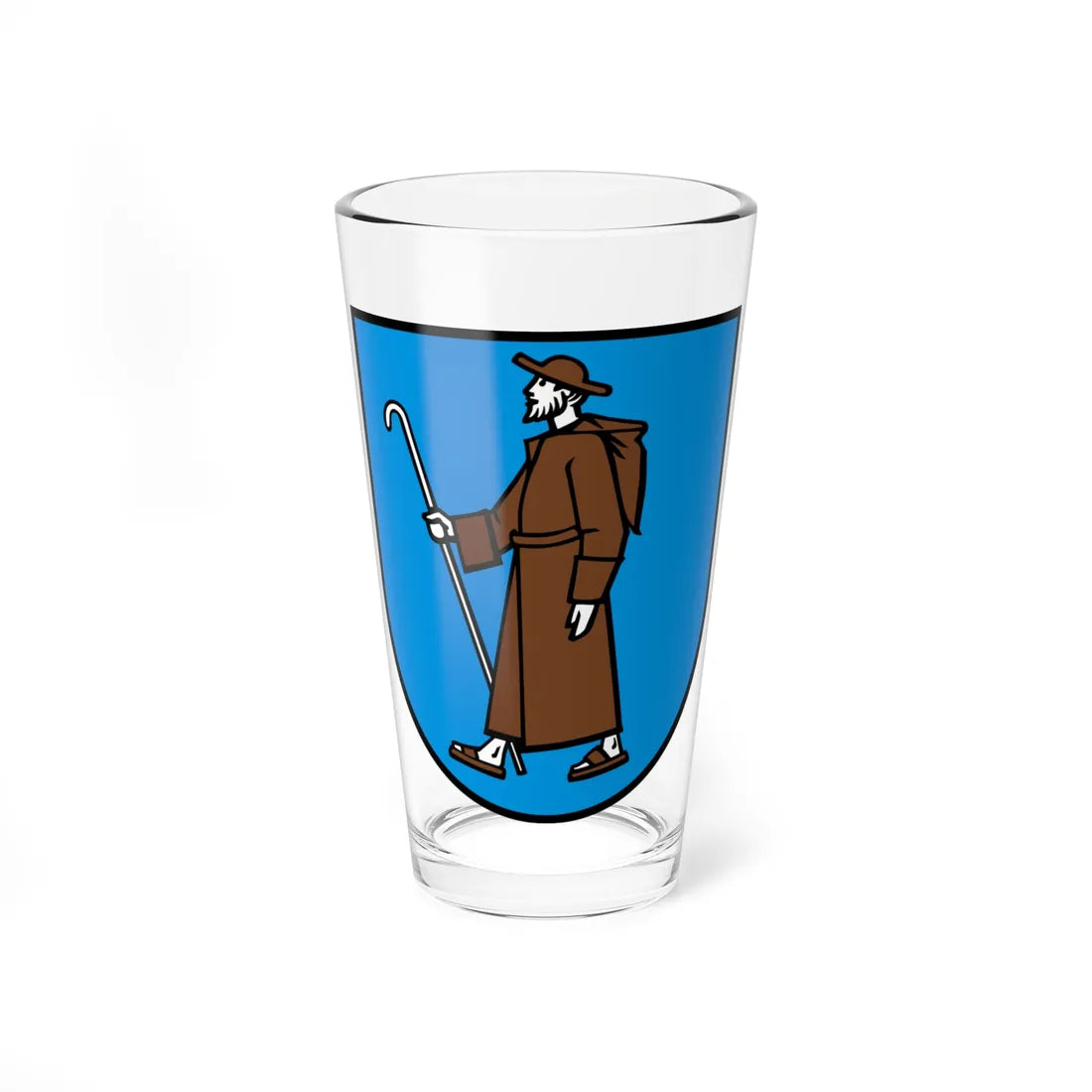 CHE Münchwilen COA (Switzerland) (Coat of Arms) Pint Glass 16oz 16oz - Go Mug Yourself