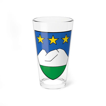 CHE Mont-Noble COA (Switzerland) (Coat of Arms) Pint Glass 16oz 16oz - Go Mug Yourself