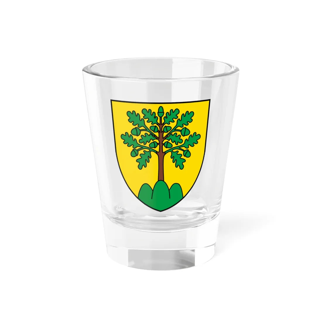 CHE Monthey COA (Switzerland) (Coat of Arms) Shot Glass 1.5oz 1.5oz - Go Mug Yourself