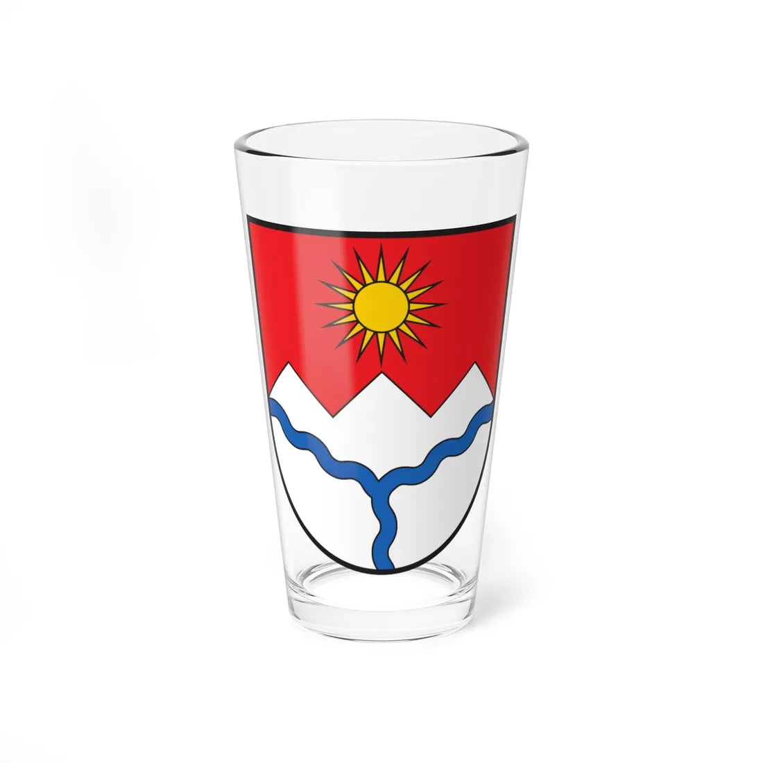 CHE Muntogna da Schons COA (Switzerland) (Coat of Arms) Pint Glass 16oz 16oz - Go Mug Yourself