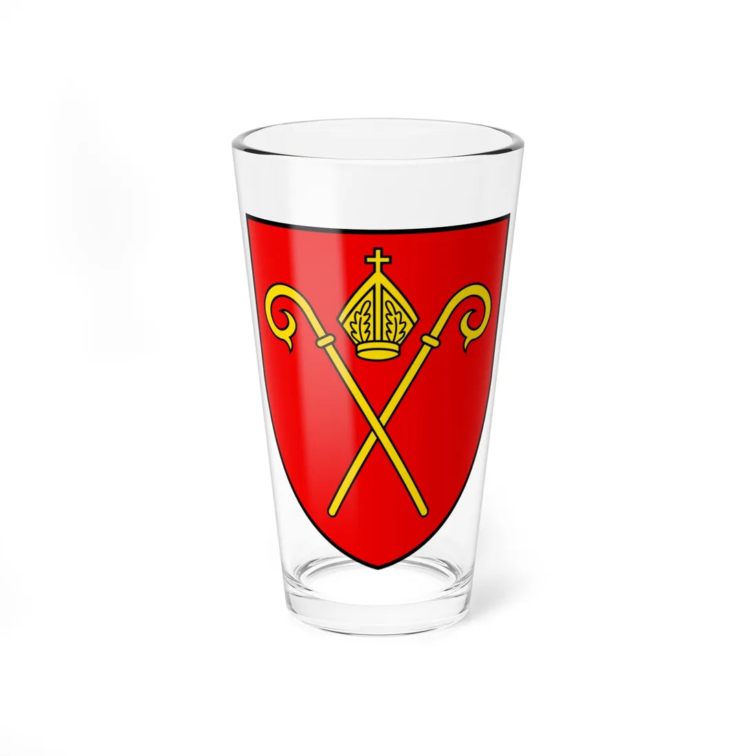 CHE Naters COA (Switzerland) (Coat of Arms) Pint Glass 16oz 16oz - Go Mug Yourself