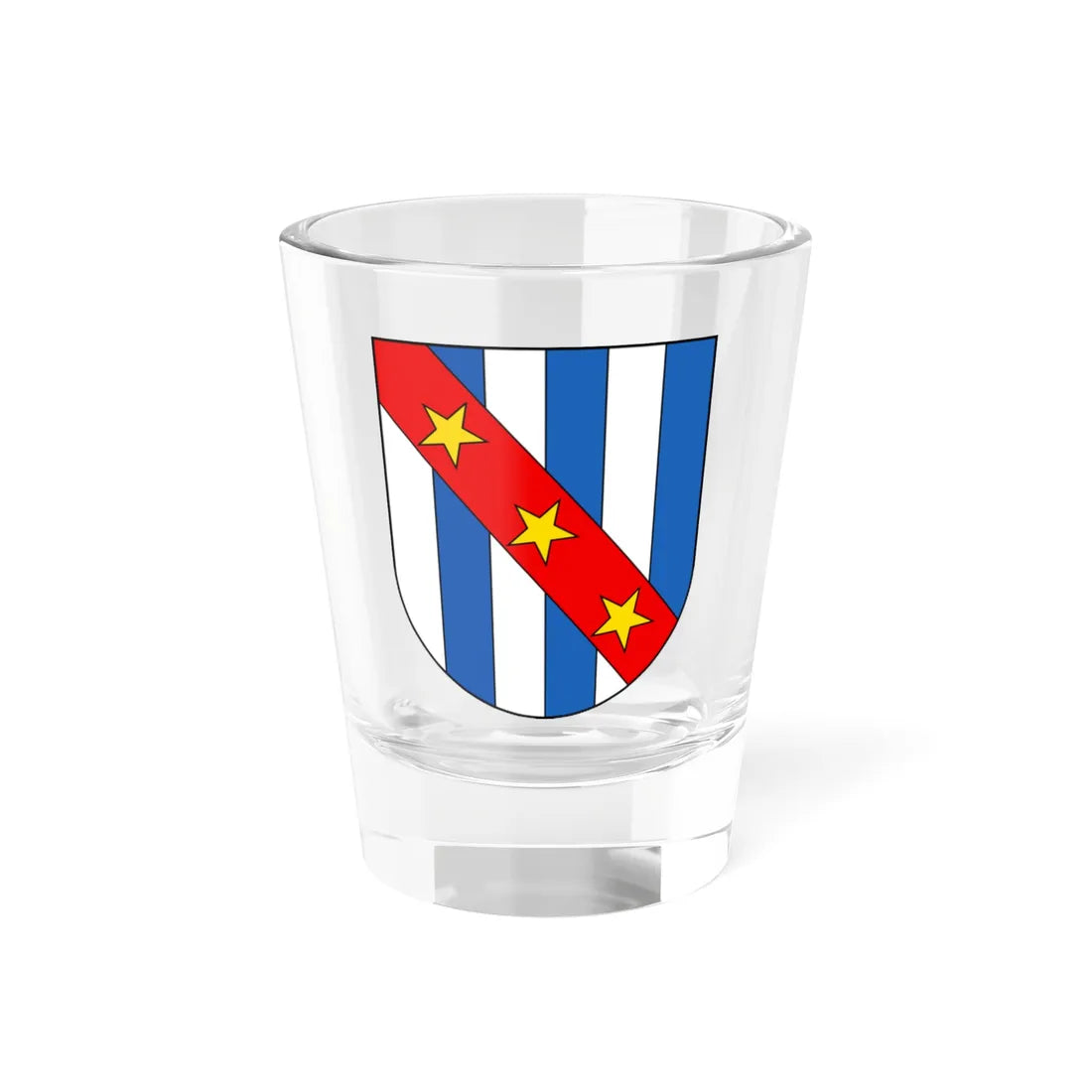 CHE Nuvilly COA (Switzerland) (Coat of Arms) Shot Glass 1.5oz 1.5oz - Go Mug Yourself